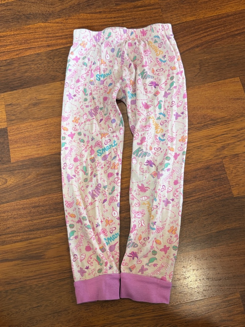 3/$12 Disney Pink Doodle-Printed Pajama Bottoms (5)